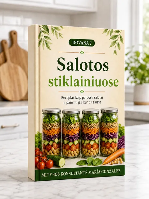 Knygos „Salotos stiklainiuose“ viršelis